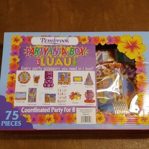 NIB Luau Party Supplies for 8
